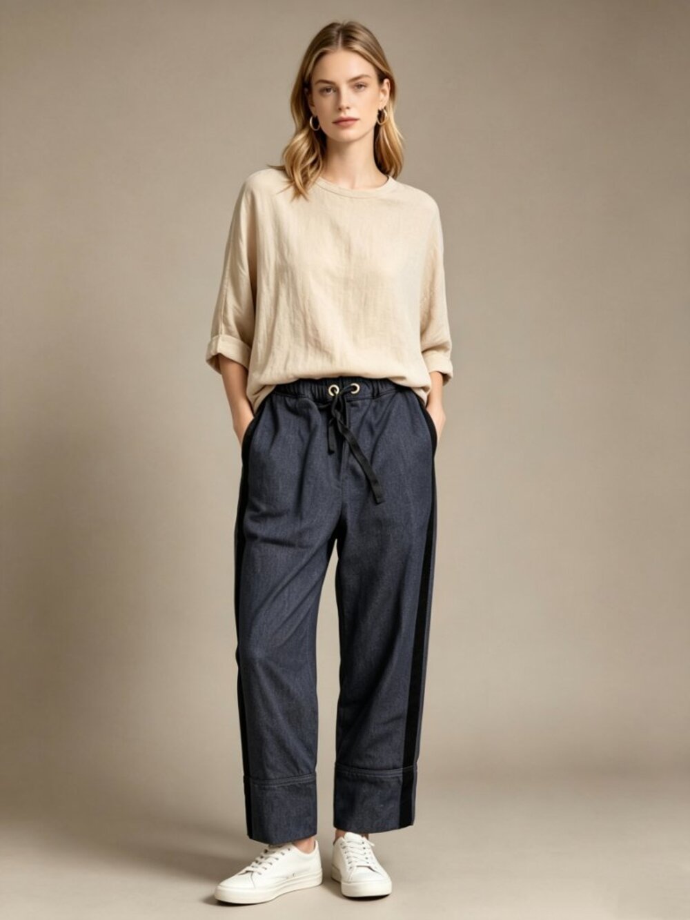 NWOT Marni Linen blend Denim Edition Velvet Speckled Jeans Dark Wash Size S W32